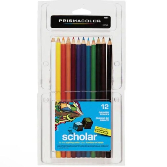 Prismacolor Scholar Colored Pencils 12 Set Bundle of 3 Artist Quality Blending - Picture 2 of 7